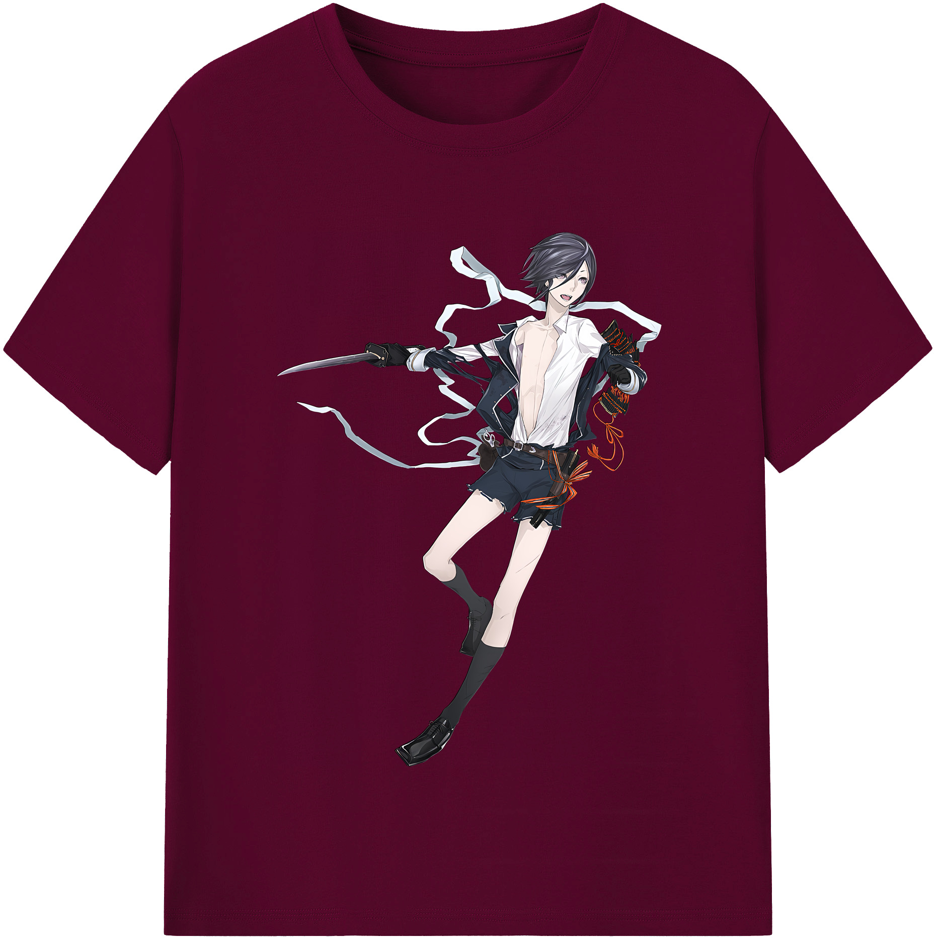 （画像用） 刀剣乱舞 Touken Ranbu レディースカジュアルプリントTシャツ（綿100％）